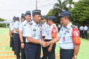 Danlanud RHF Mengukuhkan Tim Satgas Percepatan Pembangunan Baseops, Apron dan Taxiway Lanud RHF