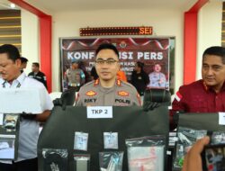 Lempar Diparkiran Lapas, Polisi Berhasil Bekuk Pelaku dan Barang Bukti 123,51 Gram Sabu