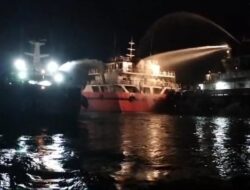 Kapal Tanker SBOP JEANITA Terbakar, PPLP Tanjung Uban Berhasil Padamkan Api