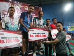 Tutup Turnamen Badminton di Hari Bhayangkara, Kapolres Riky Berikan Motivasi Ini