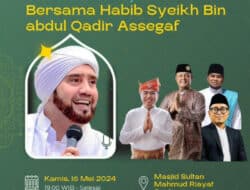 Malam Ini Sholawat Akbar Bersama Habib Syech di Masjid Sultan Mahmud Riayat Syah, Tanjung Uncang