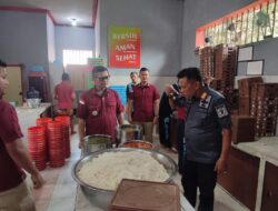 Pastikan Kualitas Makan Napi, Kalapas Bejo Kontrol Dapur Lapas