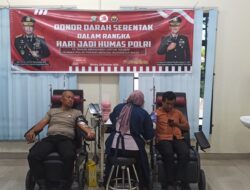 Sambut HUT Humas Polri, Polres Bintan Gelar Donor Darah